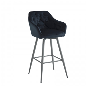 Barska stolica Deloria crna - rotirajuća stolica