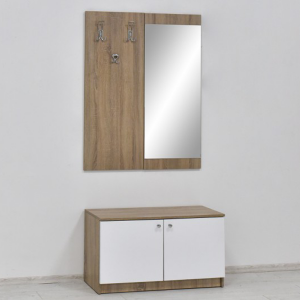 Predsoblje "TEO" sa čivilukom, ogledalom i komodom
