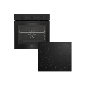 Beko ugradbeni set N14 BBSE 11120 BD – pećnica 72 L + staklokeramička ploča 60 cm, crna