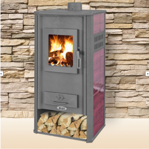 Kamin Blist Roma E – 20-22 kW, Etažno Grijanje, Boje Crvena, Bež