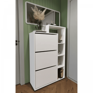 Cipelarnik LEGO bijeli sa spuštajućim vratima i policama