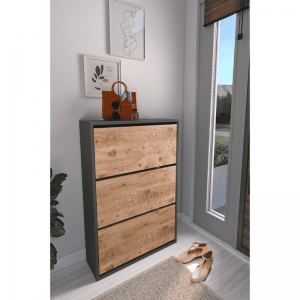 Cipelarnik ENA antracit-bor 73,6x24x110 cm