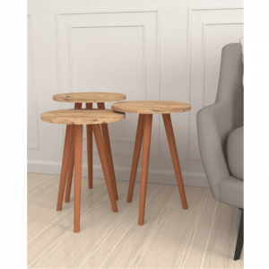 Klub sto IVA set 3 komada - bor dekor