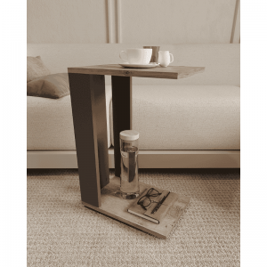 Pomoćni sto na točkiće – bočni sto za kauč i laptop sa policom