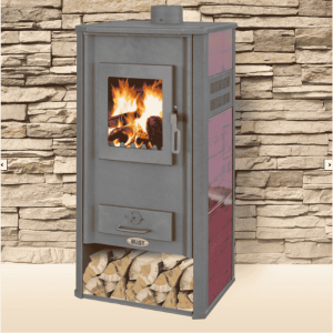 Kamin Blist Roma E – 20-22 kW, Etažno Grijanje, Boje Crvena, Bež