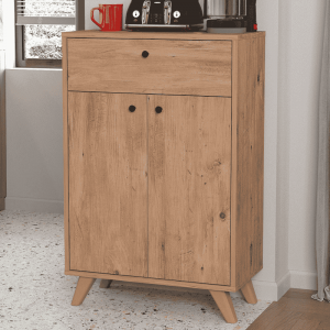 Višenamjenski ormarić sa 2 vrata i fiokom – bijeli