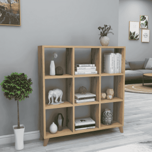 Biblioteka sa 9 otvorenih pregrada, 88,4 cm – višenamjenska polica za knjige