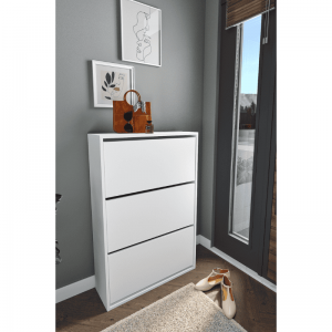 ENA bijeli cipelarnik sa preklopnim vratima za hodnik