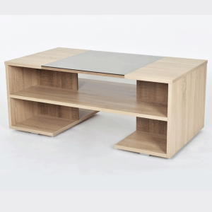 Klub Stol ENA – Moderni Stolić za Dnevni Boravak 120 cm (Svijetlosmeđi)