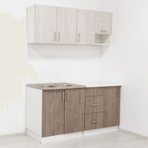 Kuhinja AMBY 1 – Tamno/Svijetlo Smeđa 160 cm