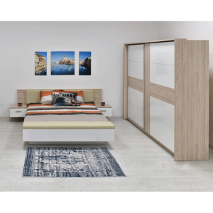 KOMPLET Spavaće Sobe VITA ormar + krevet sa noćnicima