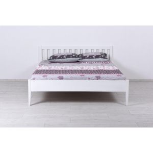 Krevet 160x200 VENERA – Elegantan Ležaj za Spavaću Sobu od Punog Drveta, MDF - LAK BIJELI