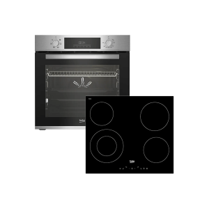 Beko ugradbeni set N11 BBSE 123001 XD – pećnica + ploča, inox, 72 l zapremina