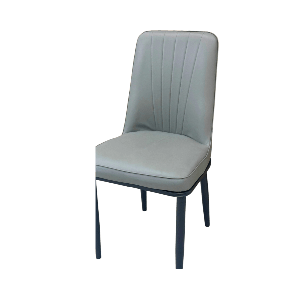 Trpezarijska stolica Mia – siva eko koža, elegantna i udobna stolica za savremene trpezarije