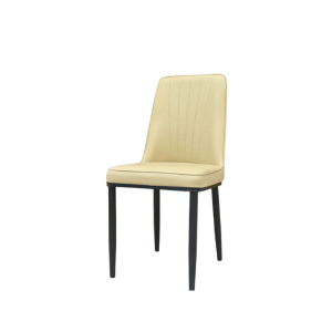 Trpezarijska stolica Mia – bež eko koža, moderna i udobna stolica za trpezariju