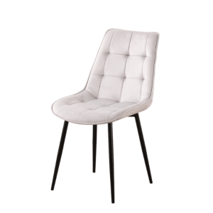 Stolica za Trpezariju INA Bež – Mekano Sjedište, Metalne Noge