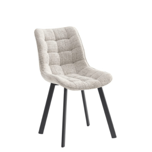 ELIN Bež Trpezarijska Stolica sa Crnim Nogama
