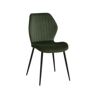 Trpezarijska Stolica ERIN Zelena – Velvet & Metalne Noge