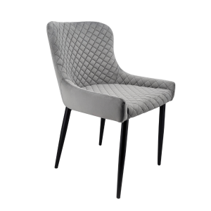 SANI siva stolica – Plišani tapacir, moderni dizajn