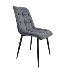 SENA Modern Comfort – Elegantan Sivi Pliš & Metalne Noge