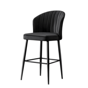 Barska stolica RUBI crna – elegantni bar & dining model