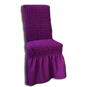 Rastezljiva ljubičasta navlaka za stolice NARCIS – ukrasni model