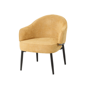 Moderna oker žuta fotelja – tapacirana i udobna za dnevni boravak