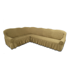 Bež pamučna navlaka Narcis – ugaoni prekrivač 4m–5.5m