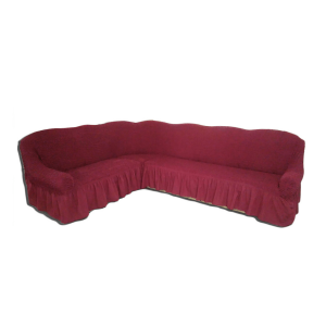 Pamučni prekrivač Narcis za ugaonu sećiju – crvena navlaka