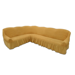 Žuti ugaoni prekrivač od pamuka – model Narcis