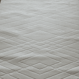 Bijeli tepih Pure Light White – elegantni reljefni model 160x230 cm