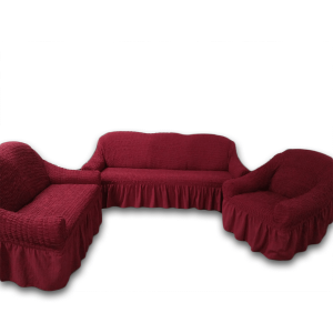 Pamučni Prekrivač “Narcis” – Za Trosjed, Dvosjed i Fotelju (Crvena)