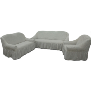 Narcis Prekrivač 100% Pamuk (Bijela) – Neutralan Dekor za Svaki Namještaj