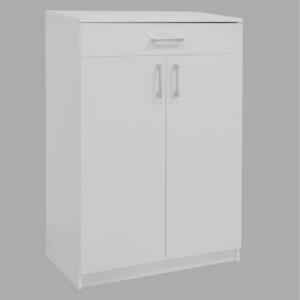 Cipelar C-120 Bijeli – Ormarić za Obuću sa 4 Police i Ladicom (120×80×40 cm)