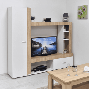 Regal MATEO Bardolino/Bijela – Veliki Regal za Dnevni Boravak