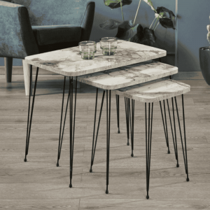 Fan Nest Set klub stolova 3u1 – modularni pravougaoni dizajn