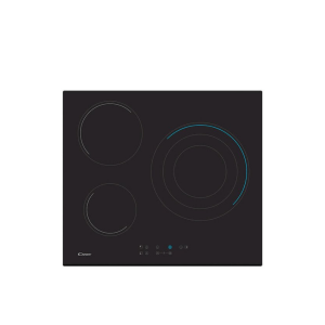 Candy CH63TVT – ugradbena ploča za kuhanje 60 cm, 3 zone, staklokeramika