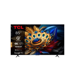 TCL QD-Mini LED 85C6K 85″ 4K Ultra HD Smart TV – 144 Hz VRR, AiPQ PRO, ONKYO 2.1 Hi-Fi, Dolby Vision · Atmos, Google TV