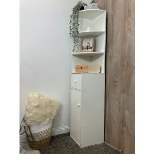 Aria Kutna Polica 150 cm – Bijela Vertikalna Polica